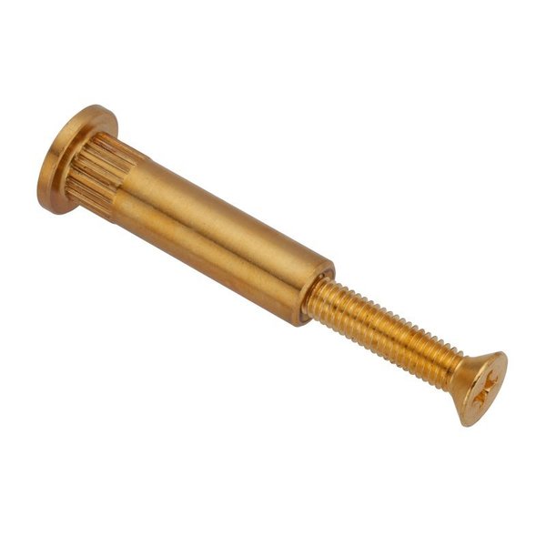 Arch Barrel, #10-32, 1 3/16 in Brl Lg, 5/16 in Brl Dia, Brass Plain