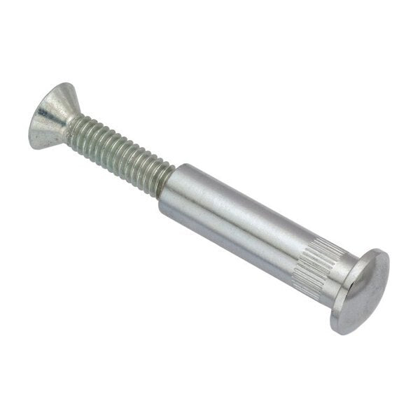 Arch Barrel, #12-24, 1 3/16 in Brl Lg, 5/16 in Brl Dia, Brass Chrome