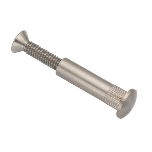 Arch Barrel, #12-24, 1 3/16 in Brl Lg, 5/16 in Brl Dia, 18-8 Stainless Steel Plain