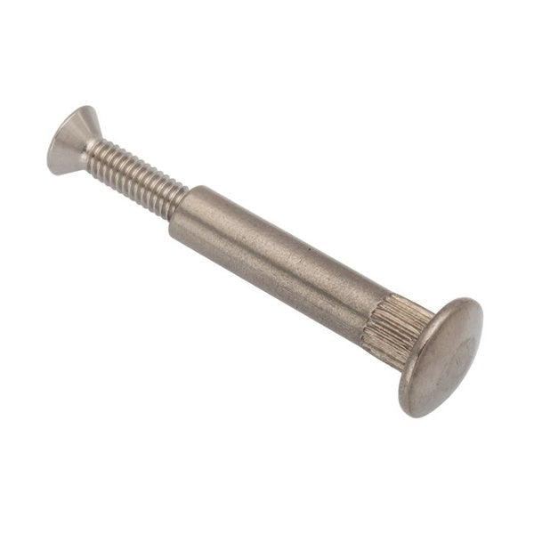 Arch Barrel, #8-32, 1 3/16 in Brl Lg, 1/4 in Brl Dia, 316 stainless steel Plain