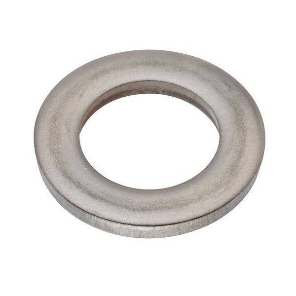 Flat Washer, Fits Bolt Size M14 , 316 Stainless Steel Plain Finish