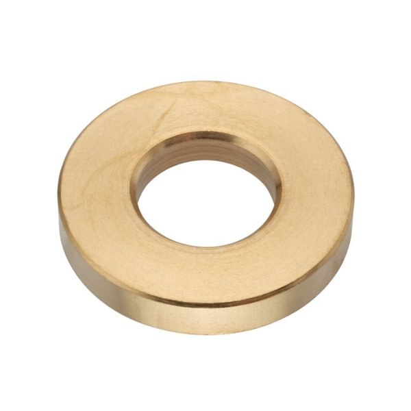Flat Washer, Fits Bolt Size 1/2 in , Brass Plain Finish, 5 PK