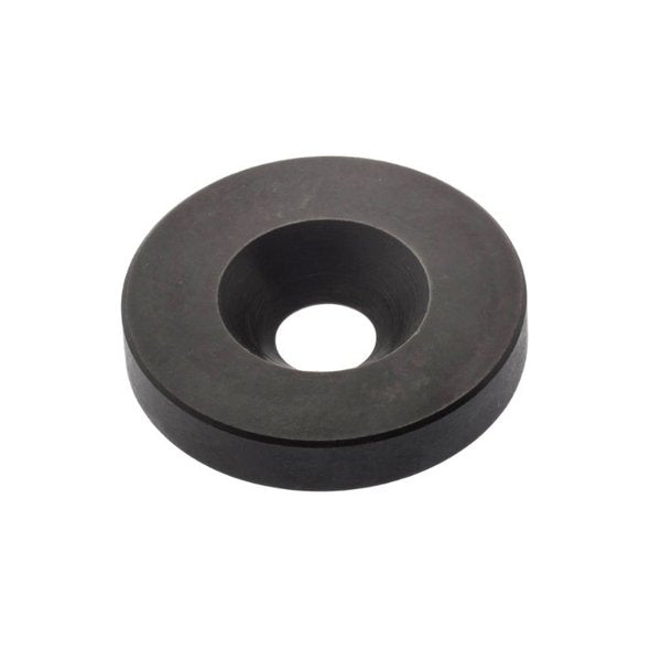 Countersunk Washer, Fits Bolt Size #10 Steel, Black Oxide Finish, 5 PK