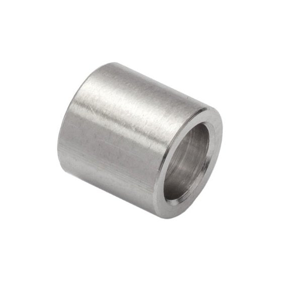 Round Spacer, 1/4 Screw Size, Plain Titanium, 7/8 Overall Lg, 0.252 in Inside Dia