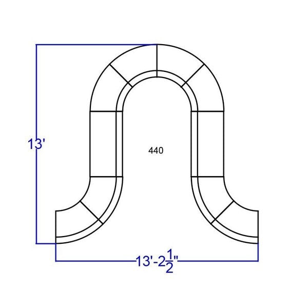 10 pcs. Living Room Set, 25-1/4