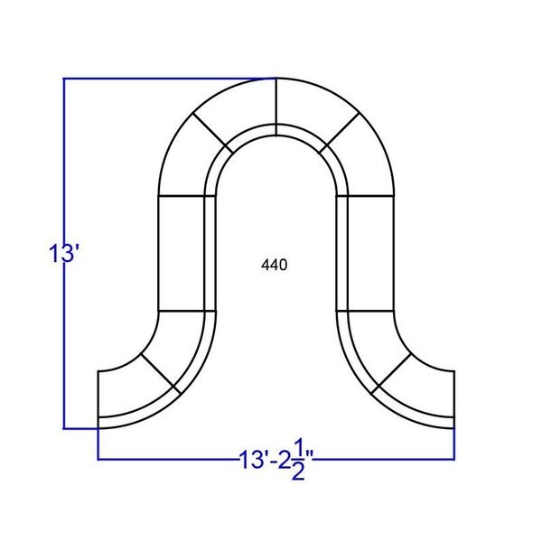 10 pcs. Living Room Set, 25-1/4