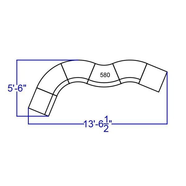 6 pcs. Living Room Set, 25-1/4