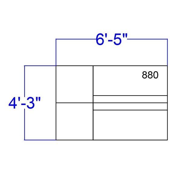 4 pcs. Living Room Set, 25-1/4