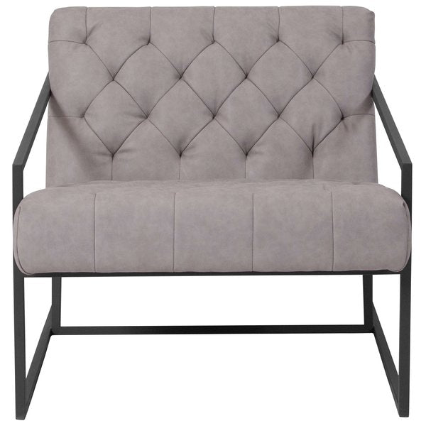 Retro Light Gray Lounge Chair, 29 W 31-3/4