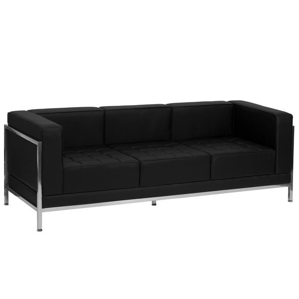 5 pcs. Black Leather Reception Set, Imagination Series, Number of Compartments: 7
