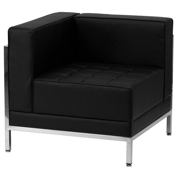 5 pcs. Black Leather Reception Set, Imagination Series, Number of Compartments: 7