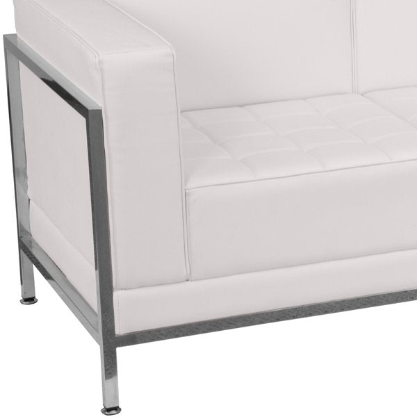 6 pcs. Living Room Set, Upholstery Color: White