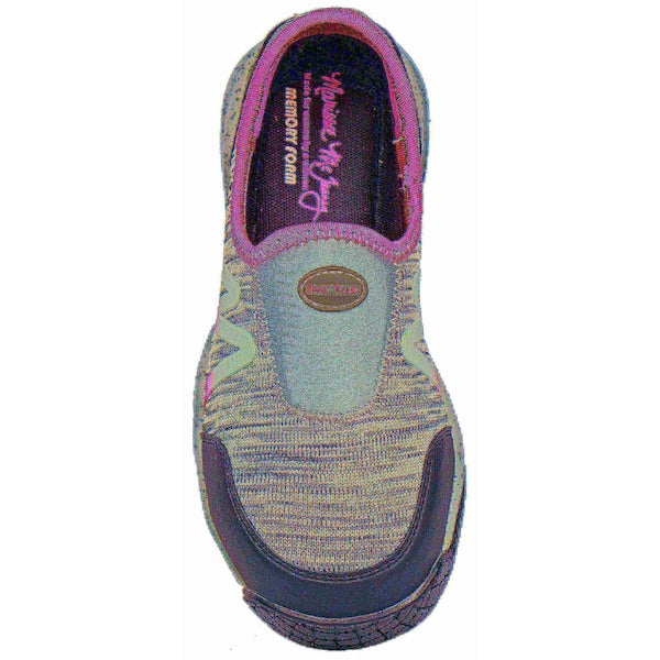 Size 5 Women's Loafer Shoe Composite Work Shoe, Gray
