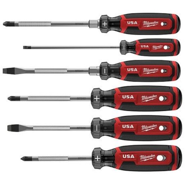 6 pc. Cushion Grip Screwdriver Kit ( Made in USA)