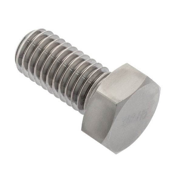 #8-32 Hex Head Cap Screw, Plain 316 Stainless Steel, 1/2 in L