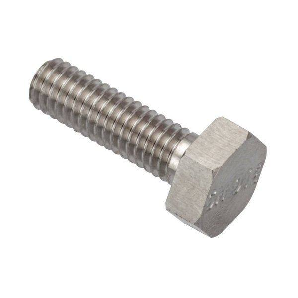 M2-0.40 Hex Head Cap Screw, Plain 316 Stainless Steel, 6mm L