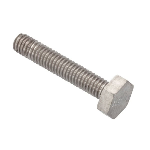 M4 Hex Head Cap Screw, Plain 316 Stainless Steel, 20 mm L