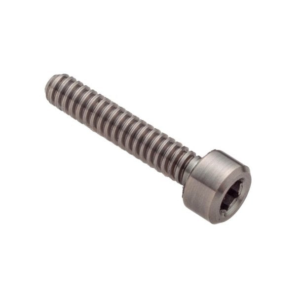 M3 Socket Head Cap Screw, Plain Titanium, 6 mm Length