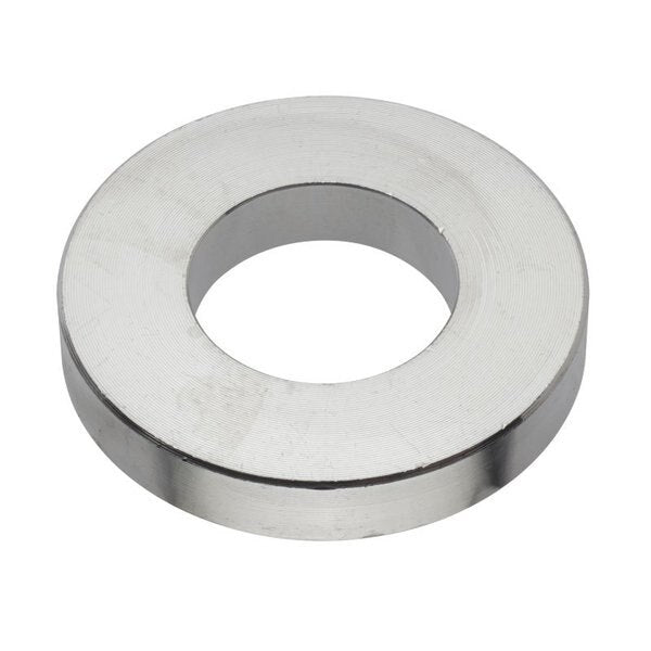 Round Spacer, 3/4 Screw Size, Plain Aluminum, 1/4 Overall Lg, 3/4 in Inside Dia