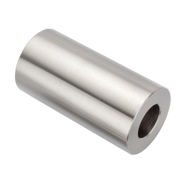 Round Spacer, 3/4 Screw Size, Plain 18-8 Stainless Steel, 3 Overall Lg, 3/4 in Inside Dia