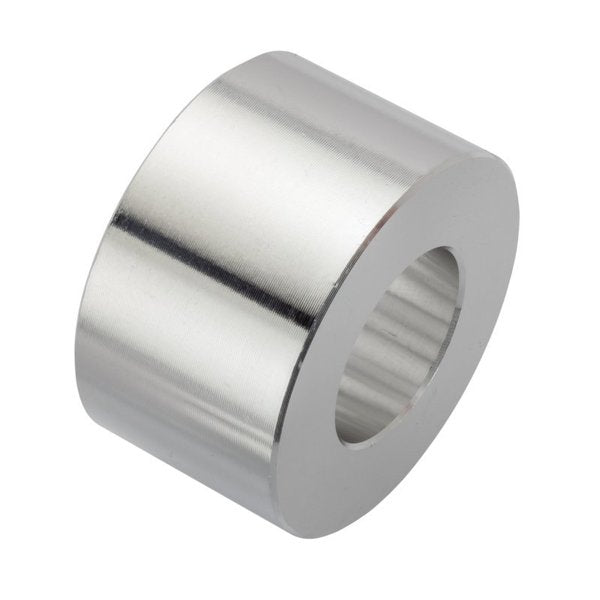 Round Spacer, 3/4 Screw Size, Plain Aluminum, 7/8 Overall Lg, 3/4 in Inside Dia