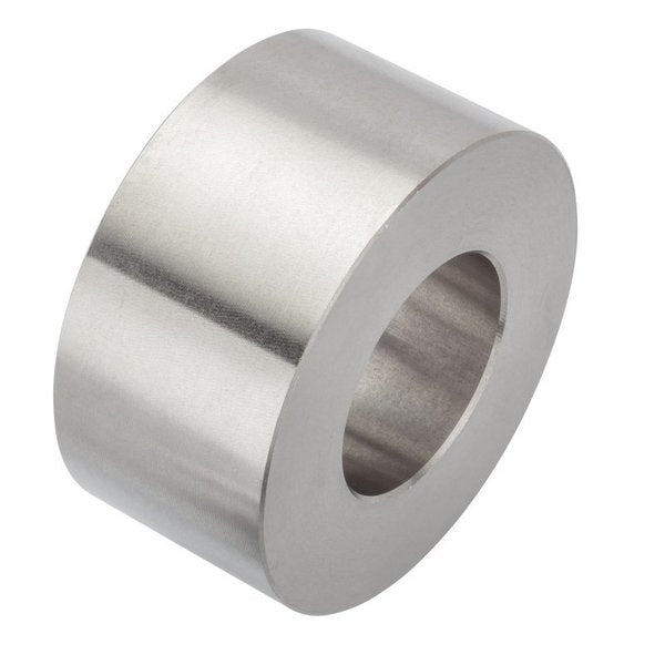 Round Spacer, 1 Screw Size, Plain 18-8 Stainless Steel, 1 Overall Lg, 1 in Inside Dia