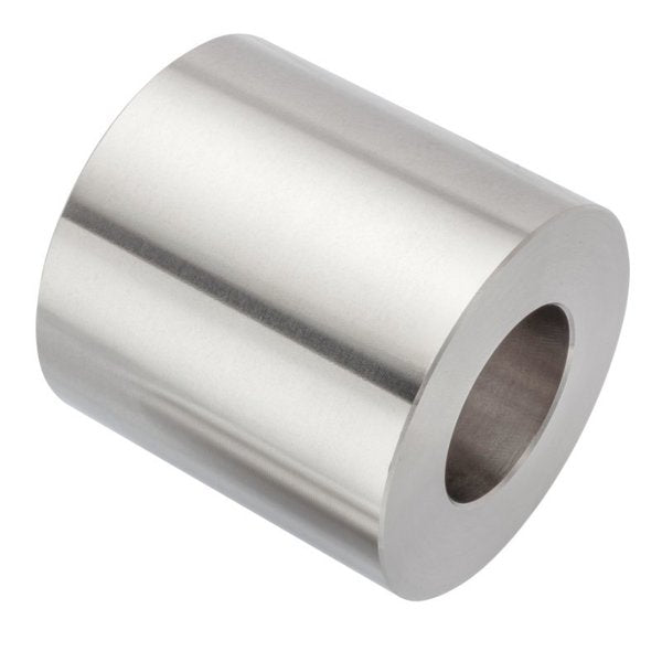 Round Spacer, 1 Screw Size, Plain 18-8 Stainless Steel, 2 Overall Lg, 1 in Inside Dia