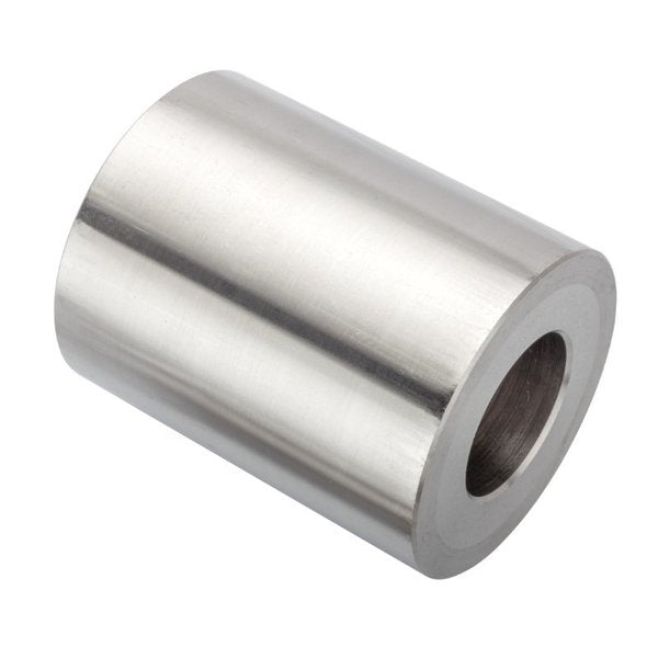 Round Spacer, 1 Screw Size, Plain 18-8 Stainless Steel, 2-1/2 Overall Lg, 1 in Inside Dia