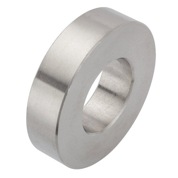 Round Spacer, 1 Screw Size, Plain 18-8 Stainless Steel, 1/2 Overall Lg, 1 in Inside Dia