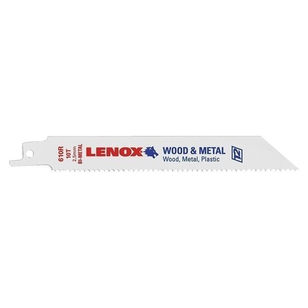 6 in L x 10 TPI Bi-Metal Recipr Saw Blade, TPI 10, 25 UNT, PK4