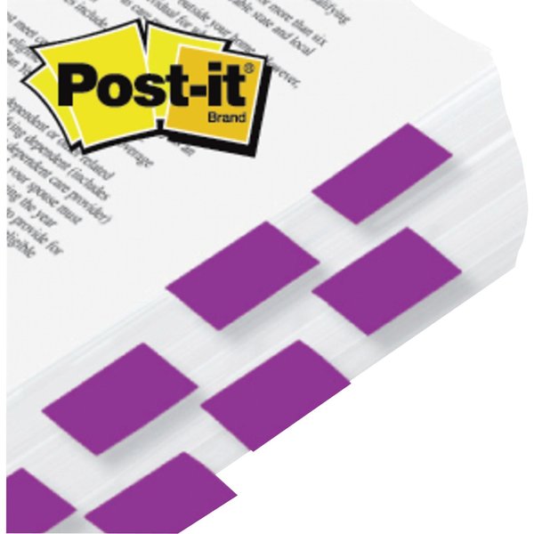 Sticky Flags, 1 x 1-3/4 In., Purple, PK2