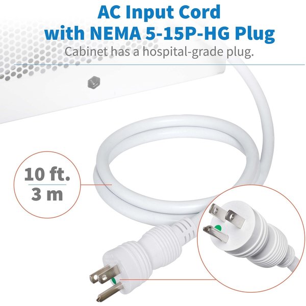 Hospital Grade Charging Station, Steel
