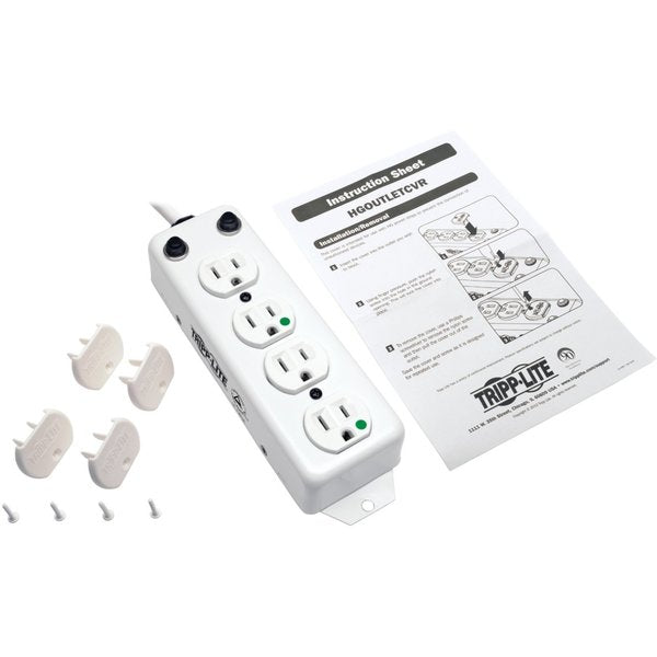 Outlet Strip, 15A, 4 Outlet, White