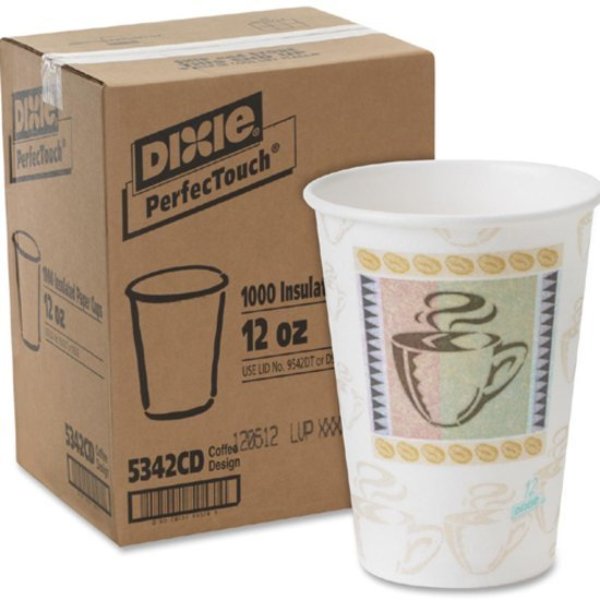 Disposable Hot cup 12 oz. White, Paper, Pk1000