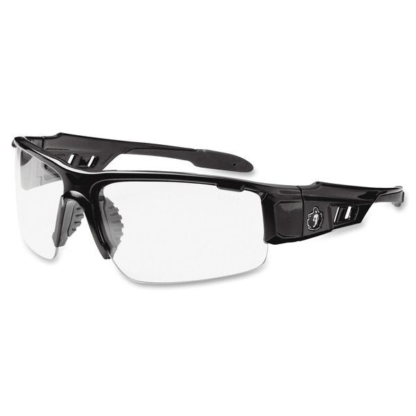 Safety Glasses, Traditional Clear PC Decenter Lens, Scratch-Resistant