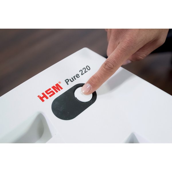 Paper Shredder, Cross-Cut, White, 8.6 fpm
