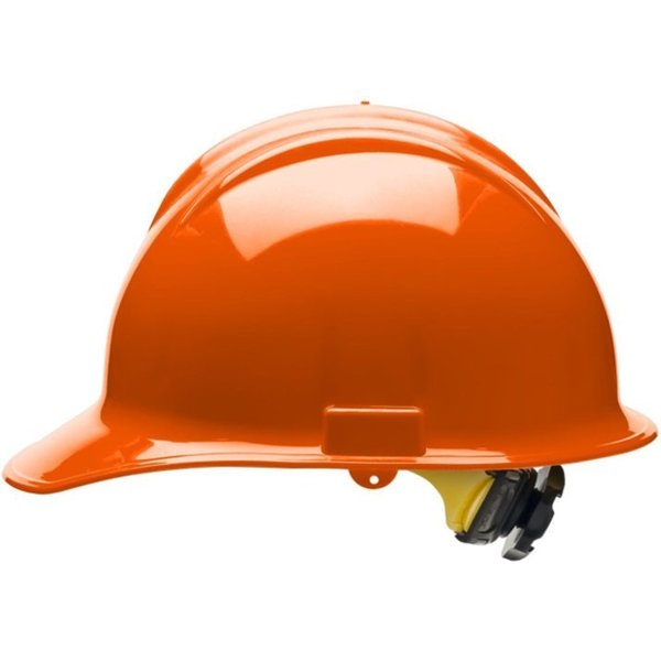 Front Brim Hard Hat, Type 1, Class G, Ratchet (6-Point), Orange