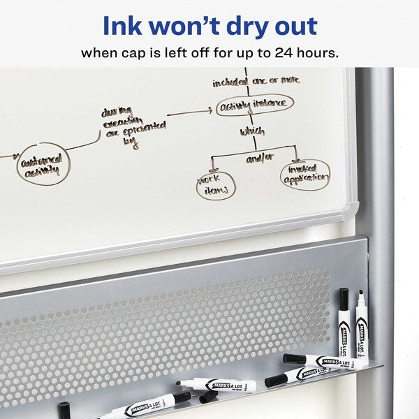 Desk-Style Dry Erase Marker, Chisel Tip, Blue