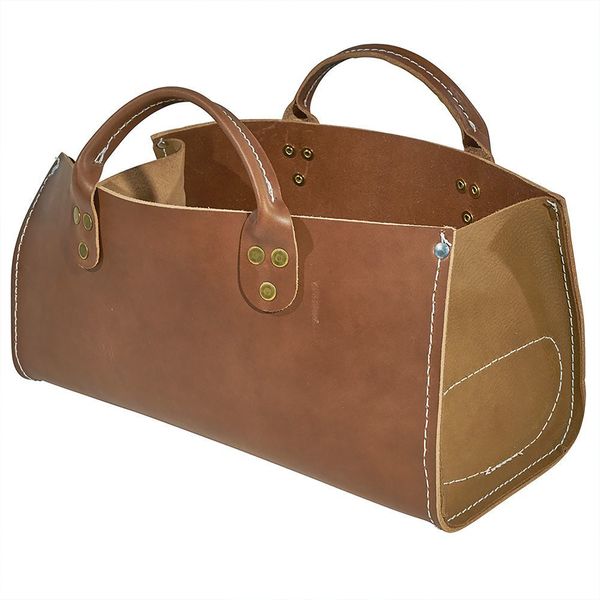 Tool Tote, Extra Heavy Leather, 1 Pockets, Brown, 7