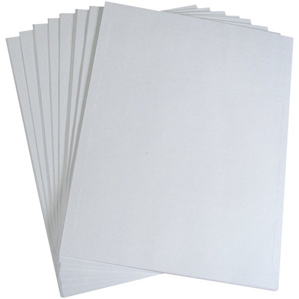 White Name Tent Cardstock, PK100