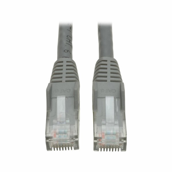 Cat6 Cable, Snagless, Molded, M/M, Gray, 20ft