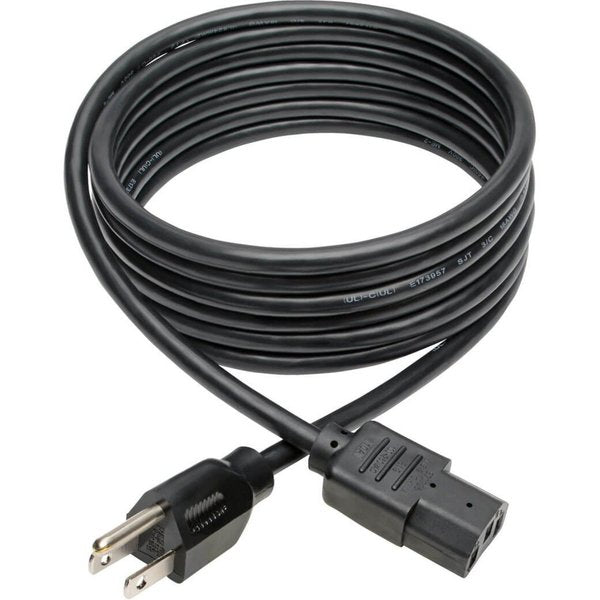 Power Cord, 5-15P to C13, 10A, 18AWG, 10ft
