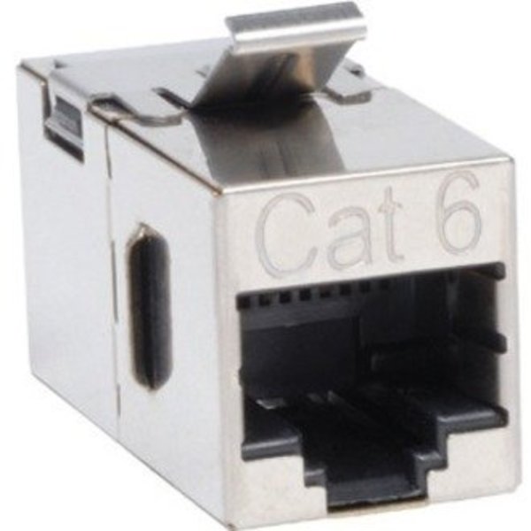 Cat6 Coupler, RJ45 F/F, Shielded, Snap-in