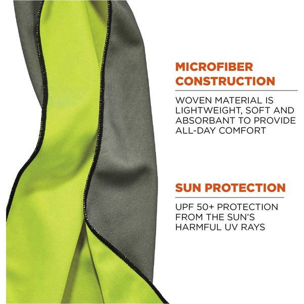 Cooling Towel, Lime, 40-7/8inL x 9-3/4inW