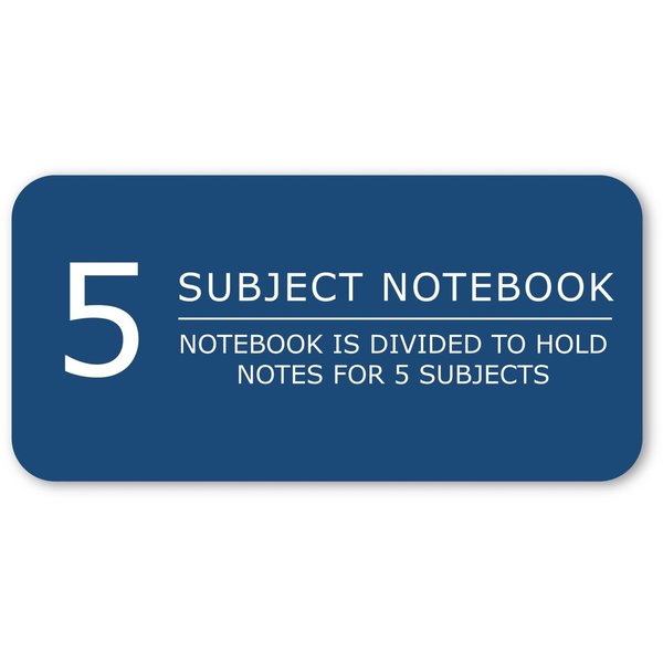 Case of 5 Subject Wirebound Notebooks, 10.5