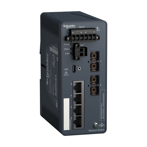 Modicon Managed Switch 4TX/2FX-MM