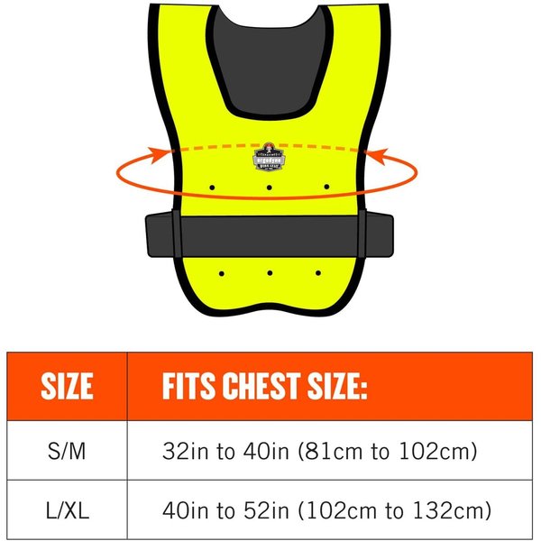 Dry Cooling Vest, 72 hr. Cooling, Nylon