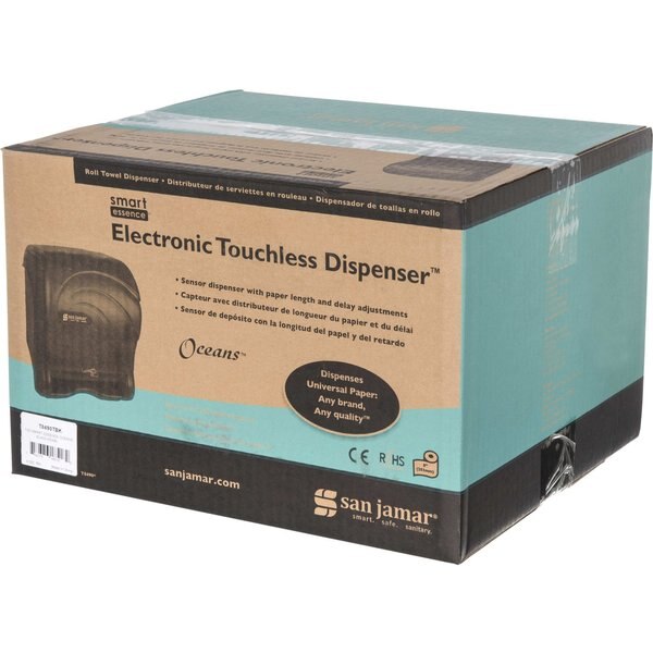 Towel Dispenser, Oceans, Black
