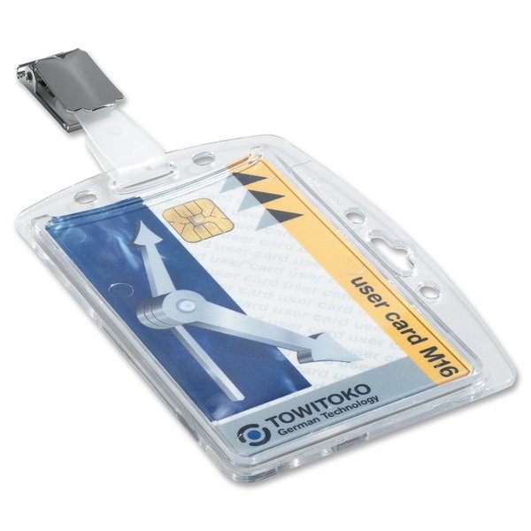 ID Badge Holder, Shell Style, PK25