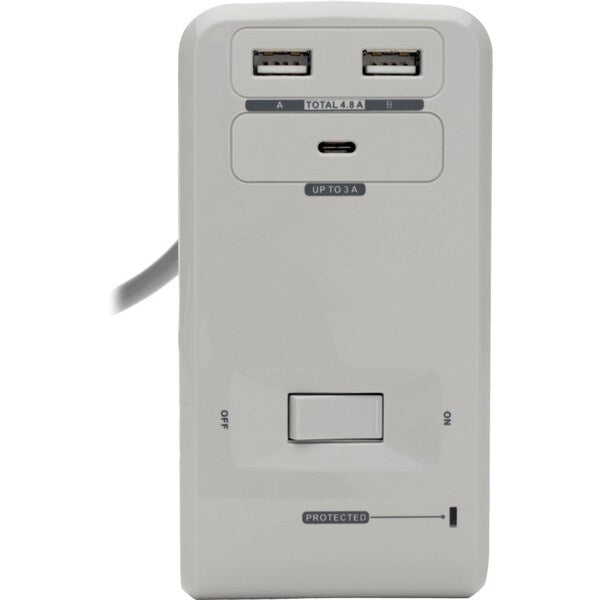 Surge Protector Outlet Strip, 15.0A, Black